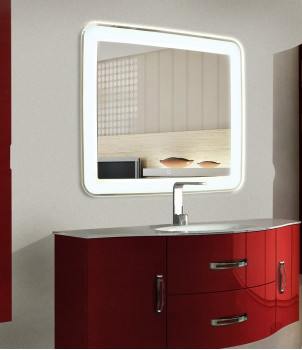 Зеркало для ванной с LED подсветкой Мила 120х90 см (1200х900 мм)